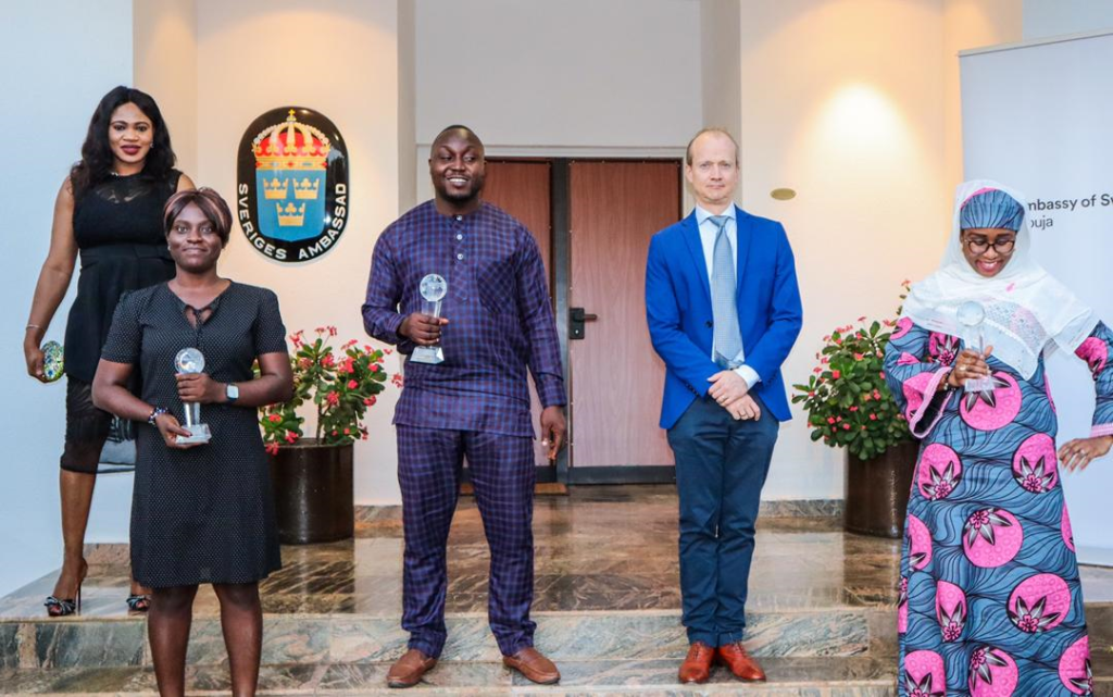Africa Green Award Winners with the Swidish Ambassador to Nigeria